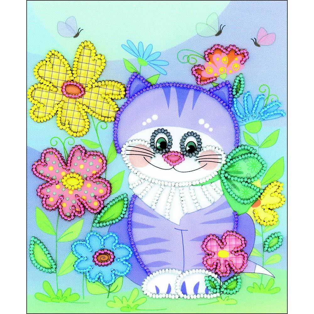 Kitten Beaded Embroidery Kit Kitten Beaded Embroidery Kit